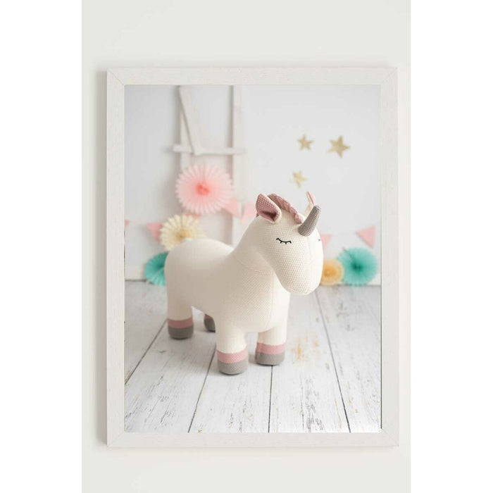 Tablou Crochetts Multicolor 33 x 43 x 2 cm Unicorn