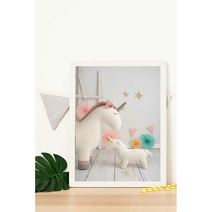 Tablou Crochetts Multicolor 33 x 43 x 2 cm Unicorn