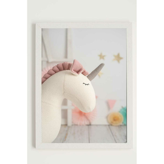 Tablou Crochetts Multicolor Lemn MDF Unicorn 33 x 43 x 2 cm