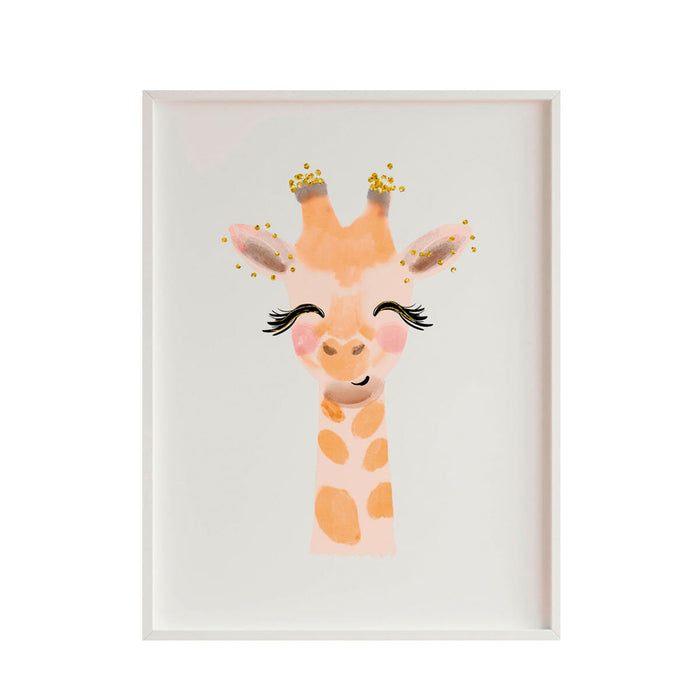 Tablou Crochetts Multicolor 33 x 43 x 2 cm Girafă