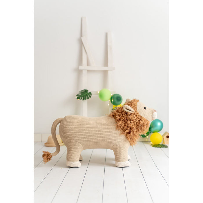 Jucărie de Pluș Crochetts AMIGURUMIS MAXI Maro Leu 84 x 57 x 32 cm