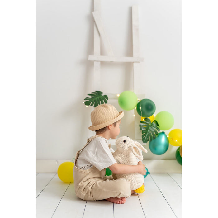 Jucărie de Pluș Crochetts AMIGURUMIS MINI Alb Iepure 36 x 26 x 17 cm