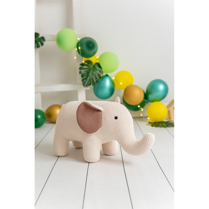 Jucărie de Pluș Crochetts AMIGURUMIS MINI Alb Elefant 48 x 23 x 22 cm