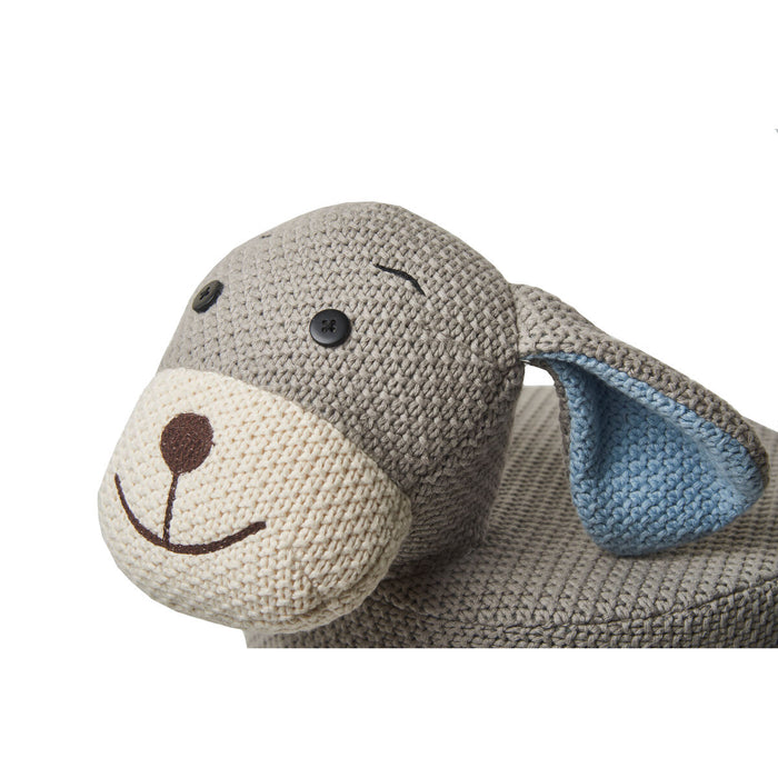 Taburet Crochetts Albastru Gri 40 x 45 x 26 cm Câine