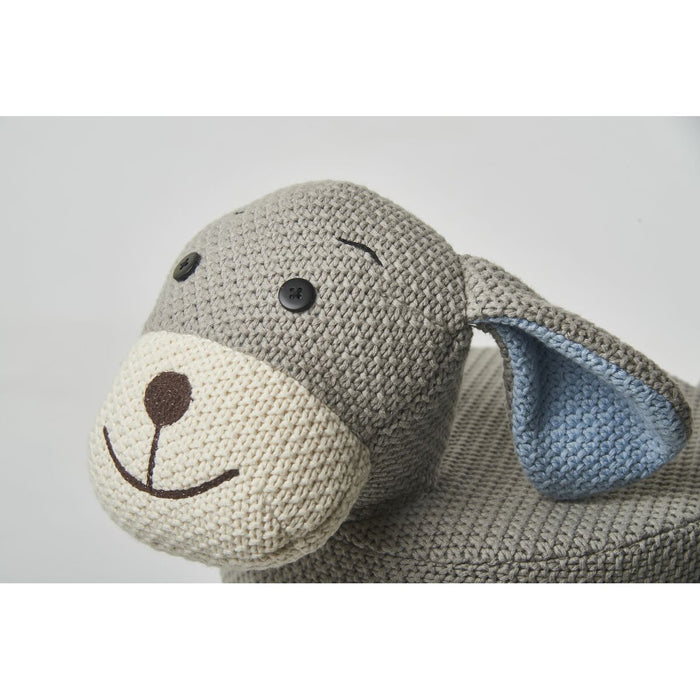 Taburet Crochetts Albastru Gri 40 x 45 x 26 cm Câine
