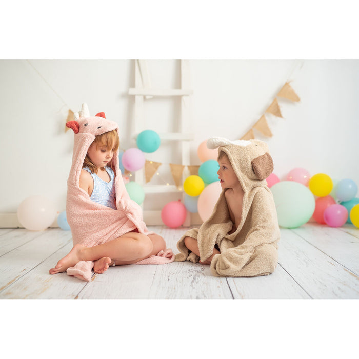 Prosop de baie Crochetts Roz 126 x 2 x 110 cm Unicorn