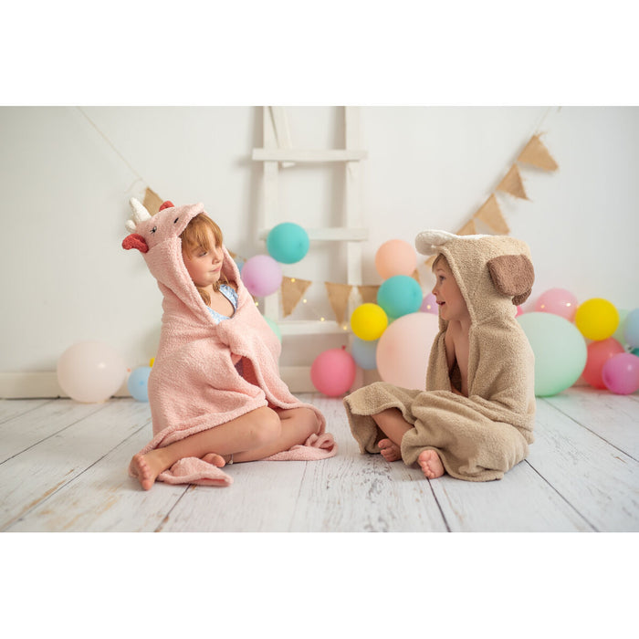 Prosop de baie Crochetts Roz 126 x 2 x 110 cm Unicorn