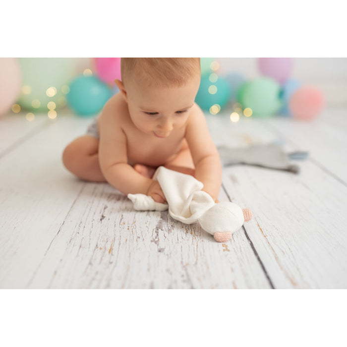 Doudou Crochetts Bebe Doudou Alb Urs 39 x 1 x 28 cm