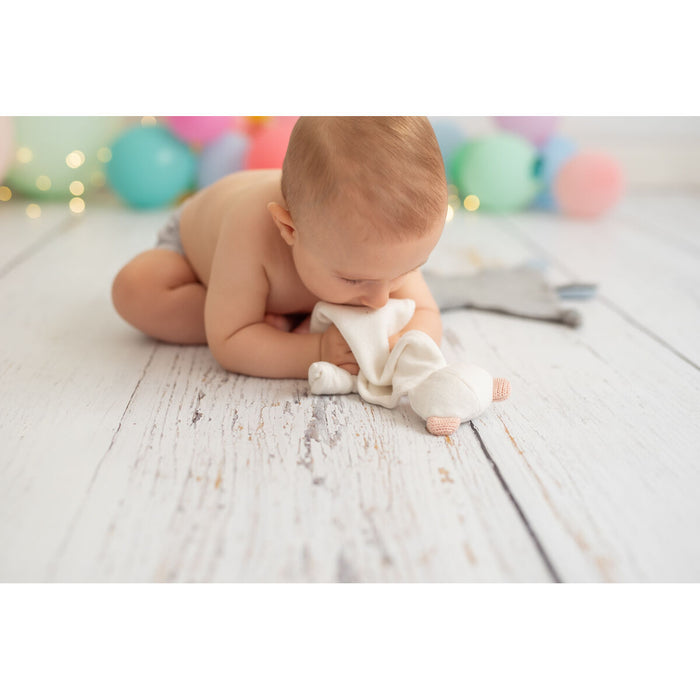 Doudou Crochetts Bebe Doudou Alb Urs 39 x 1 x 28 cm