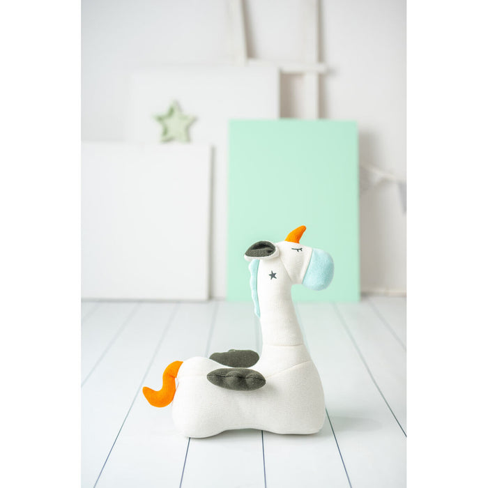 Jucărie de Pluș Crochetts AMIGURUMIS MINI Albastru Alb Pegaso 65 x 43 x 18 cm