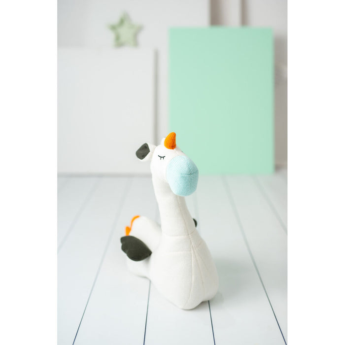 Jucărie de Pluș Crochetts AMIGURUMIS MINI Albastru Alb Pegaso 65 x 43 x 18 cm