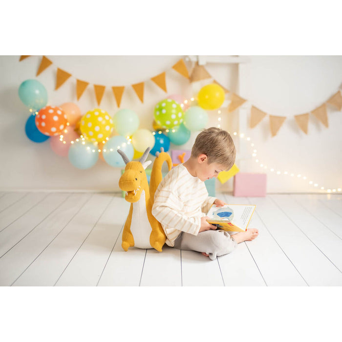 Jucărie de Pluș Crochetts AMIGURUMIS MINI Alb Dragon 65 x 43 x 18 cm