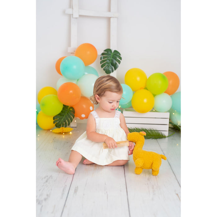 Jucărie de Pluș Crochetts Bebe Galben Girafă 28 x 32 x 19 cm