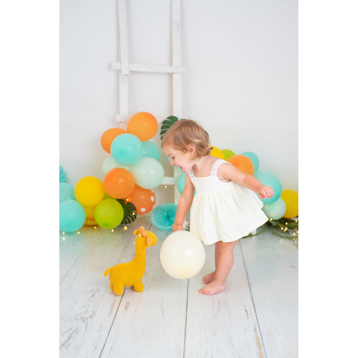 Jucărie de Pluș Crochetts Bebe Galben Girafă 28 x 32 x 19 cm