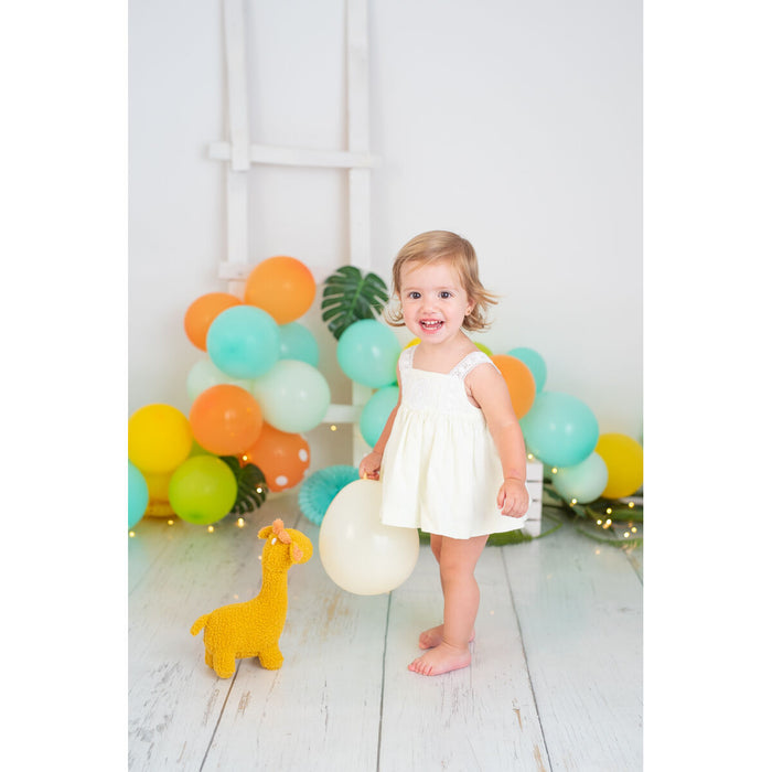 Jucărie de Pluș Crochetts Bebe Galben Girafă 28 x 32 x 19 cm