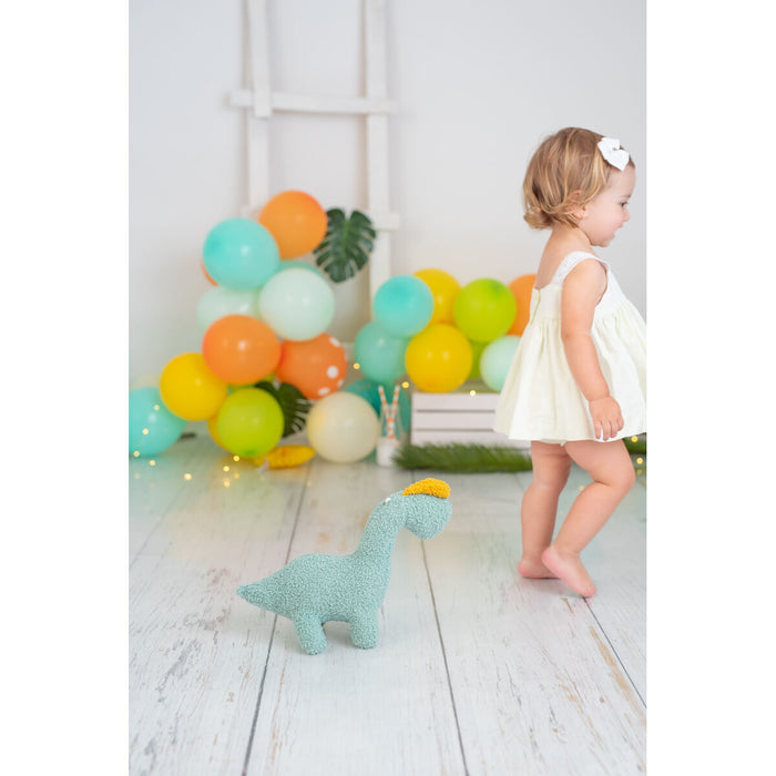 Jucărie de Pluș Crochetts Bebe Verde Dinozaur 30 x 24 x 10 cm