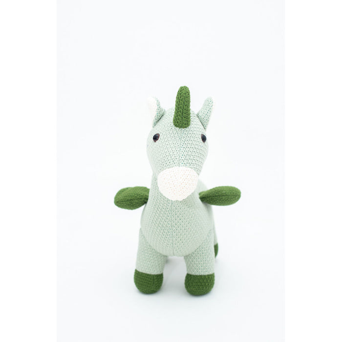 Jucărie de Pluș Crochetts AMIGURUMIS MINI Verde Unicorn 51 x 42 x 26 cm