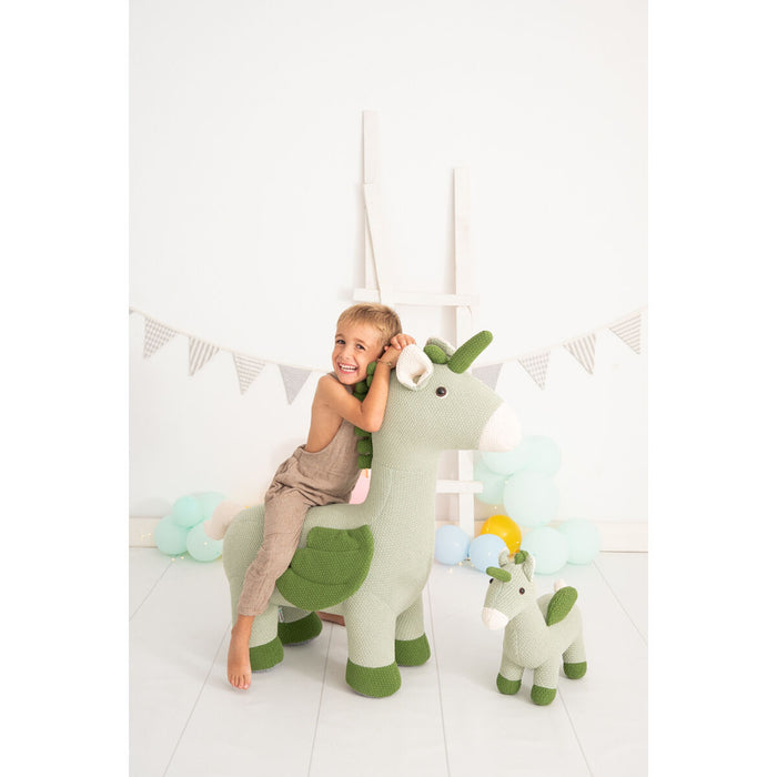 Jucărie de Pluș Crochetts AMIGURUMIS PACK Verde Unicorn 51 x 26 x 42 cm 98 x 33 x 88 cm 2 Piese