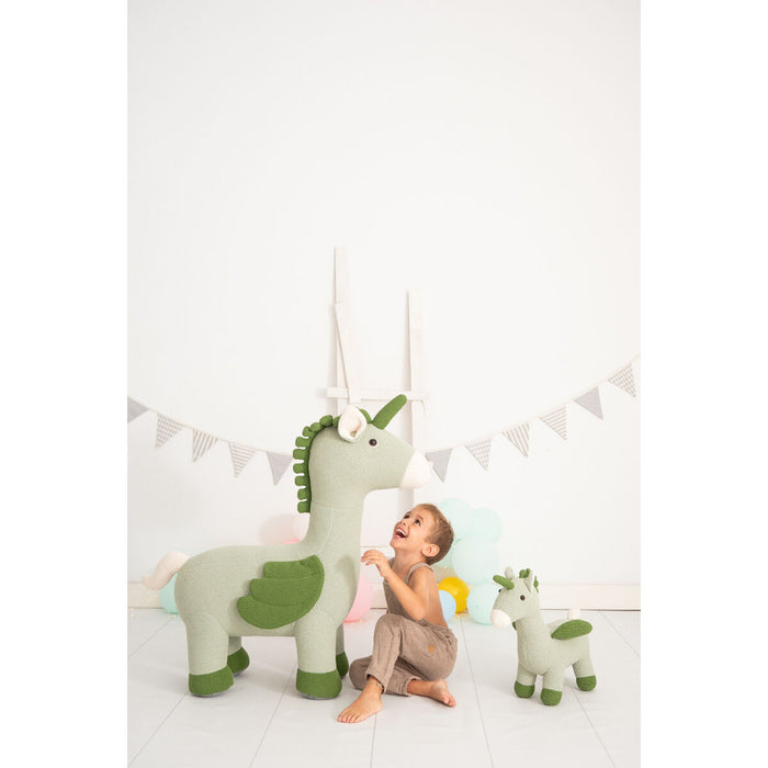 Jucărie de Pluș Crochetts AMIGURUMIS PACK Verde Unicorn 51 x 26 x 42 cm 98 x 33 x 88 cm 2 Piese