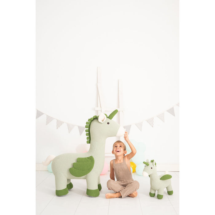 Jucărie de Pluș Crochetts AMIGURUMIS PACK Verde Unicorn 51 x 26 x 42 cm 98 x 33 x 88 cm 2 Piese