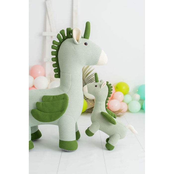 Jucărie de Pluș Crochetts AMIGURUMIS PACK Verde Unicorn 51 x 26 x 42 cm 98 x 33 x 88 cm 2 Piese