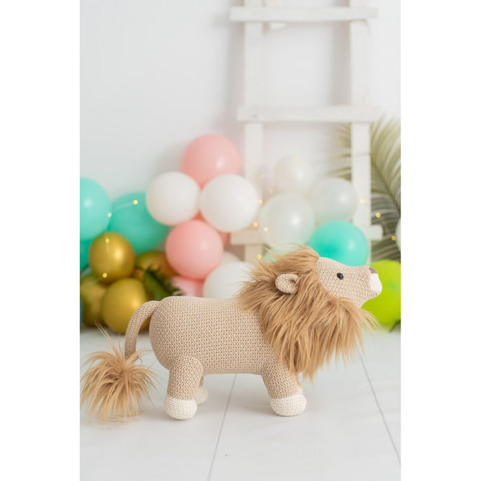 Jucărie de Pluș Crochetts AMIGURUMIS MINI Maro Leu 45 x 27 x 16 cm