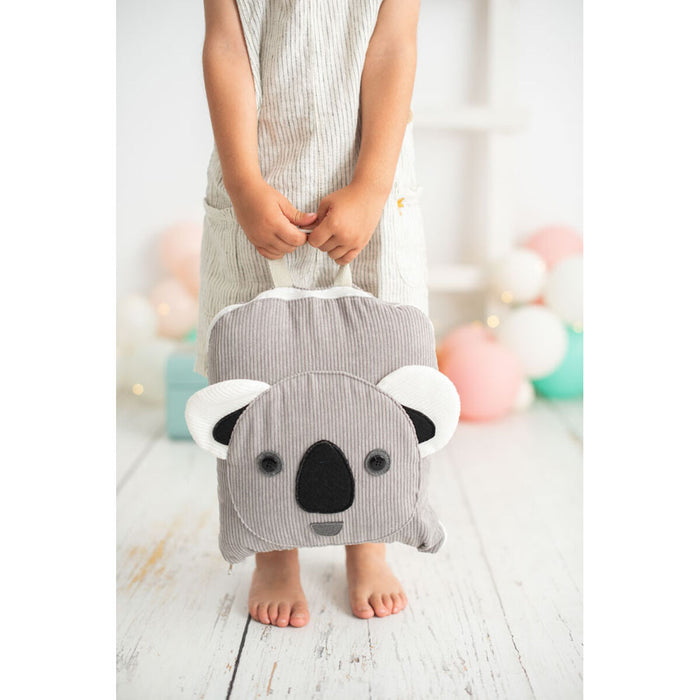 Pătură Crochetts Pătură Gri Koala 85 x 145 x 2 cm