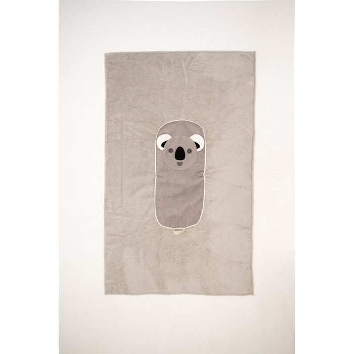 Pătură Crochetts Pătură Gri Koala 85 x 145 x 2 cm