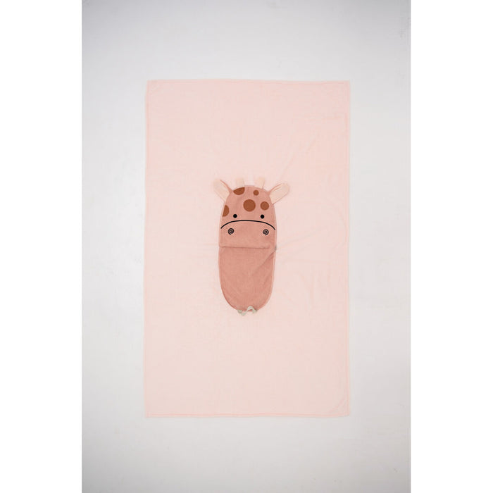Pătură Crochetts Pătură Roz Girafă 85 x 140 x 2 cm