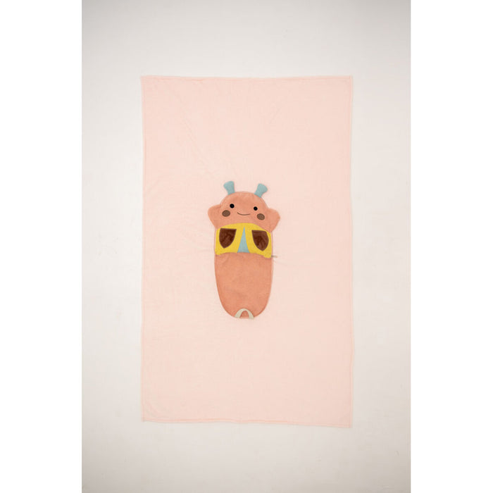 Pătură Crochetts Pătură Galben Roz Gărgăriță 85 x 140 x 2 cm