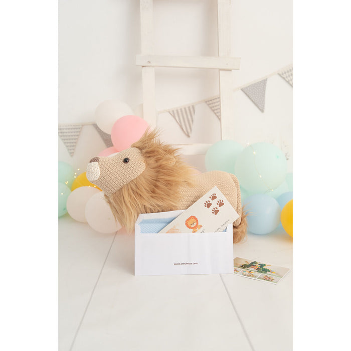 Jucărie de Pluș Crochetts AMIGURUMIS MINI Maro Leu 45 x 16 x 27 cm 84 x 32 x 57 cm 2 Piese