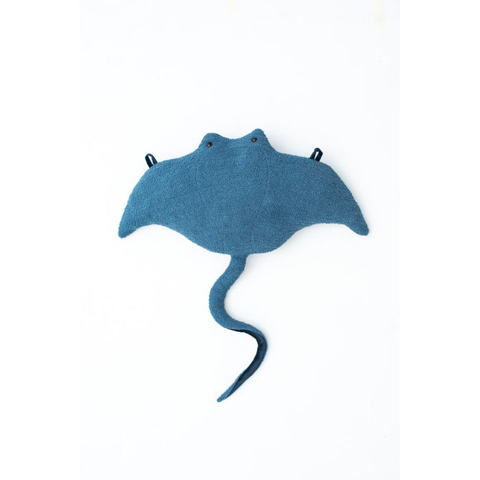 Jucărie de Pluș Crochetts OCÉANO Albastru închis Diavolul mare gigant (Manta Ray) 67 x 77 x 11 cm