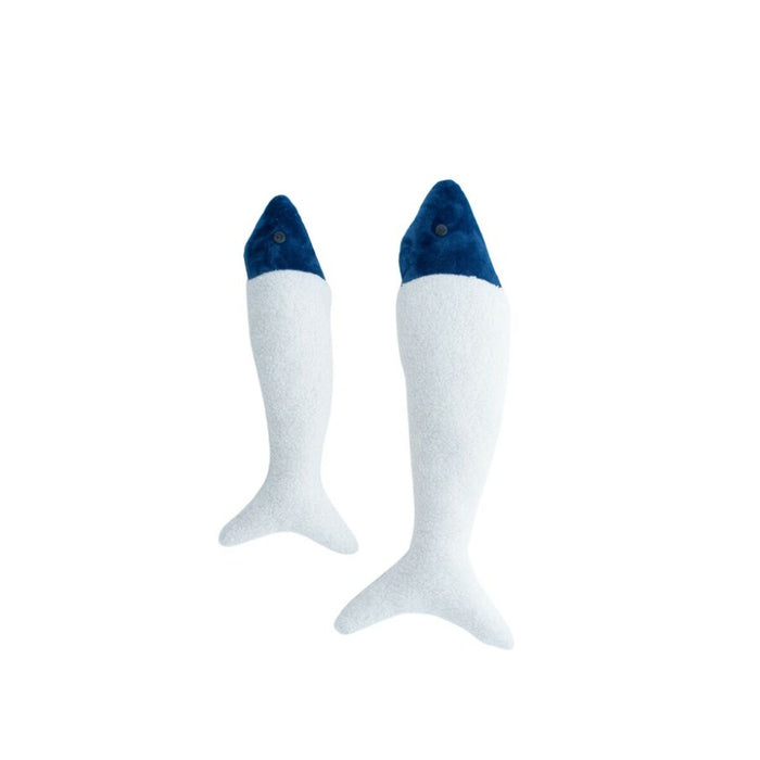 Jucărie de Pluș Crochetts OCÉANO Alb Pești 11 x 6 x 46 cm 9 x 5 x 38 cm 2 Piese