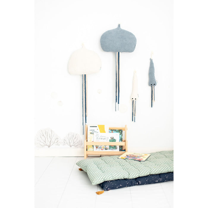 Jucărie de Pluș Crochetts OCÉANO Albastru Alb Caracatiță Meduză 40 x 95 x 8 cm 4 Piese