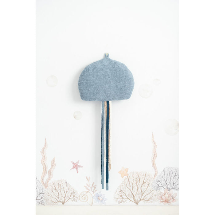 Jucărie de Pluș Crochetts OCÉANO Albastru Alb Diavolul mare gigant (Manta Ray) Meduză 40 x 95 x 8 cm 3 Piese