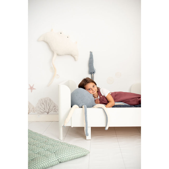 Jucărie de Pluș Crochetts OCÉANO Albastru Alb Diavolul mare gigant (Manta Ray) 3 Piese