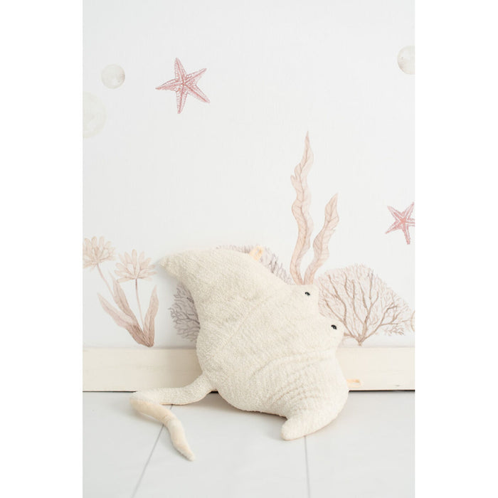 Jucărie de Pluș Crochetts OCÉANO Albastru Alb Diavolul mare gigant (Manta Ray) 3 Piese