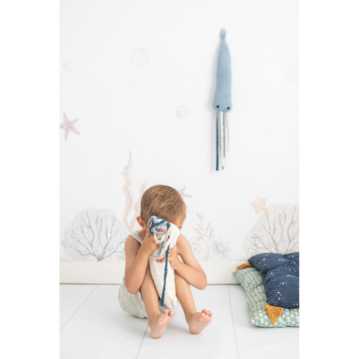 Jucărie de Pluș Crochetts OCÉANO Albastru Caracatiță Balenă Diavolul mare gigant (Manta Ray) 29 x 84 x 29 cm 4 Piese