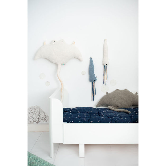 Jucărie de Pluș Crochetts OCÉANO Albastru Gri Caracatiță Diavolul mare gigant (Manta Ray) 4 Piese