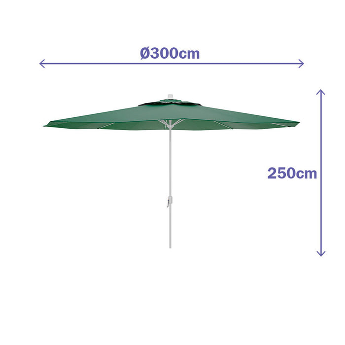 Slunečník Marbueno Verde Poliester Oțel Ø 300 cm