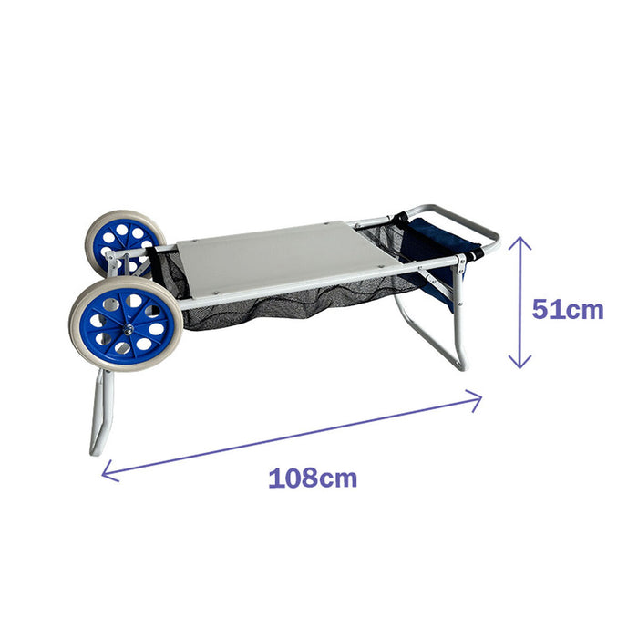 Cărucior multifuncțional Marbueno Alb PVC Oțel Red 108 x 51 x 51 cm