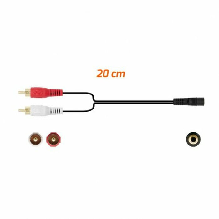Cablu Audio Jack (3,5 mm) la 2 RCA PcCom