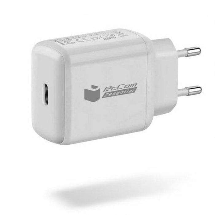 Încărcător de Perete + Cablu USB-C PcCom Alb 20 W