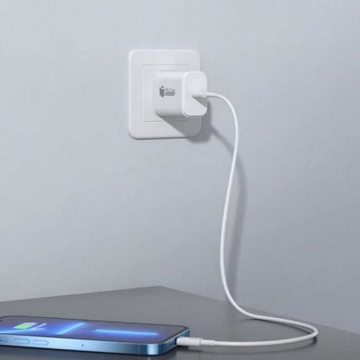 Încărcător de Perete + Cablu USB-C PcCom Alb 20 W