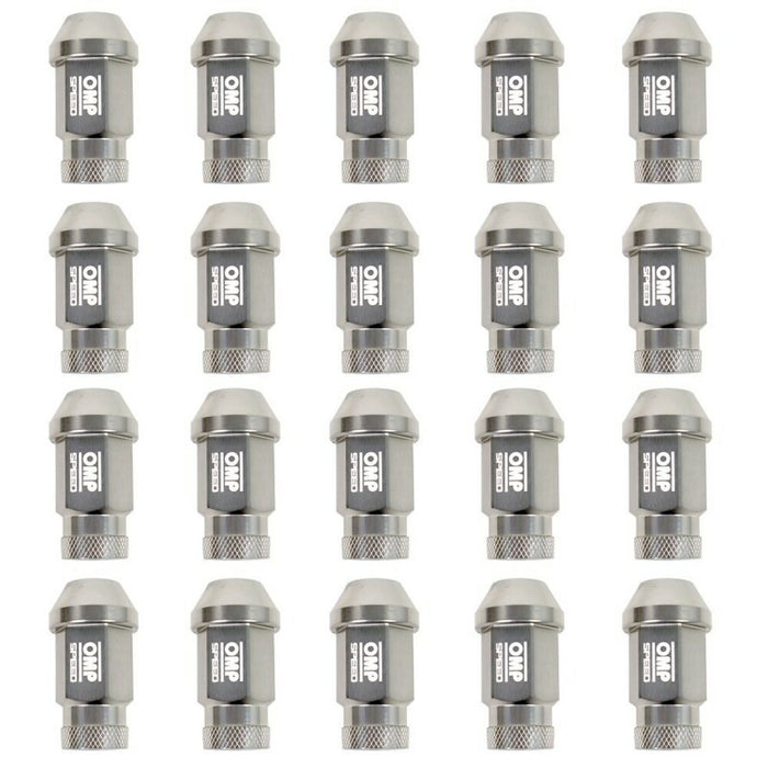 Set Piulițe OMP 7075 Antracit 20 uds M14 x 1,25