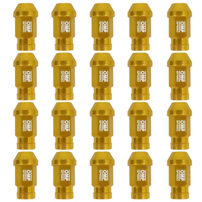 Set Piulițe OMP 7075 Galben 20 uds M14 x 1,25