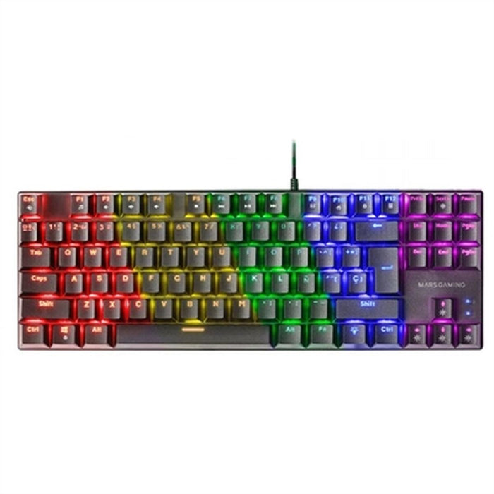 Tastatură Mars Gaming MK80 Qwerty Spaniolă Negru RGB