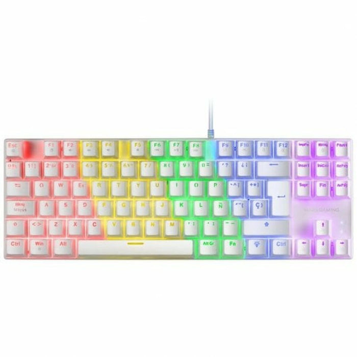 Tastatură Mars Gaming MK80  Alb Qwerty Spaniolă QWERTY