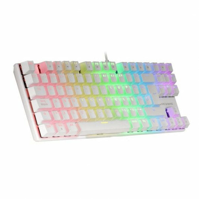 Tastatură Mars Gaming MK80  Alb Qwerty Spaniolă QWERTY