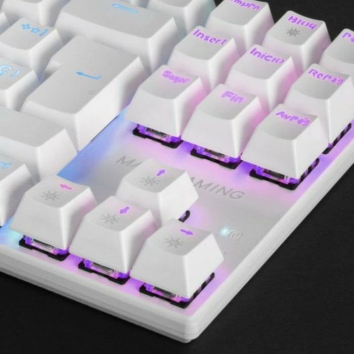 Tastatură Mars Gaming MK80  Alb Qwerty Spaniolă QWERTY